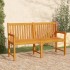 Banco de jardín 150 cm madera maciza de