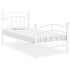 Estructura de cama de metal blanco 100x200