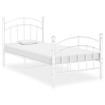 Estructura de cama de metal blanco 100x200 cm