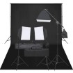 Kit de estudio fotográfico con set de luces y fondo