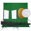 Kit de estudio fotográfico con set de luces, fondo y reflector