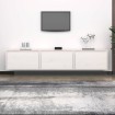 Mueble de TV 3 piezas madera maciza de pino blanco