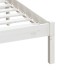 Estructura de cama de madera maciza de pino blanco 140x190