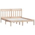 Estructura cama doble pequeña madera maciza 135x190