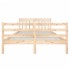 Estructura de cama madera maciza 140x190