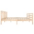 Estructura cama doble pequeña madera maciza 135x190