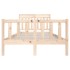 Estructura de cama de madera maciza 120x200