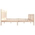 Estructura de cama de madera maciza 120x200