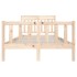 Estructura de cama de madera maciza 140x200