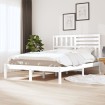 Estructura de cama madera maciza de pini blanca 120x200 cm