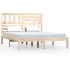 Estructura de cama madera maciza de pino 135x190