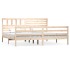 Estructura de cama de madera maciza super king 180x200