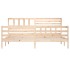 Estructura de cama de madera maciza super king 180x200