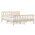 Estructura de cama madera maciza 120x200