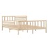 Estructura de cama madera maciza 120x200