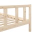 Estructura de cama madera maciza 120x200