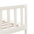 Estructura cama de madera maciza blanca super king 180x200