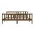 Estructura de cama madera maciza marrón miel 200x200