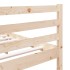 Estructura cama doble pequeña madera maciza 135x190