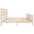 Estructura de cama de madera maciza de pino 160x200