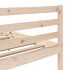 Estructura de cama de madera maciza de pino 160x200