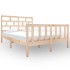 Estructura de cama madera maciza de pino 135x190