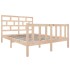 Estructura de cama madera maciza de pino 135x190