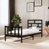 Estructura de cama madera maciza de pino negro 100x200