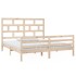 Estructura de cama madera maciza 180x200