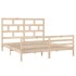 Estructura de cama madera maciza 180x200