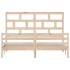 Estructura de cama madera maciza 180x200