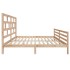 Estructura de cama madera maciza 180x200