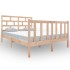 Estructura de cama de madera maciza de pino 140x190