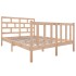 Estructura de cama de madera maciza de pino 140x190