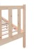 Estructura de cama de madera maciza de pino 140x190