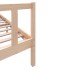 Estructura de cama de madera maciza de pino 200x200