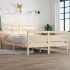 Estructura de cama de madera maciza de pino 140x200