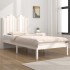 Estructura de cama madera maciza de pino blanco 75x190