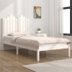 Estructura de cama madera maciza de pino blanco 75x190 cm