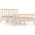 Estructura de cama madera maciza de pino 140x190