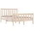 Estructura de cama madera maciza de pino 140x190