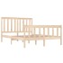 Estructura de cama madera maciza de pino 140x190