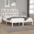 Estructura de cama de madera maciza de pino blanca 140x200