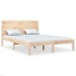 Estructura de cama madera maciza 120x190