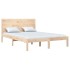 Estructura de cama madera maciza 120x190