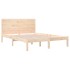 Estructura de cama madera maciza 120x190