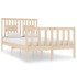 Estructura de cama madera maciza 120x190