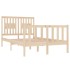 Estructura de cama madera maciza 120x190