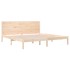 Estructura de cama madera maciza 180x200