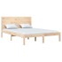 Estructura de cama de madera maciza de pino 160x200